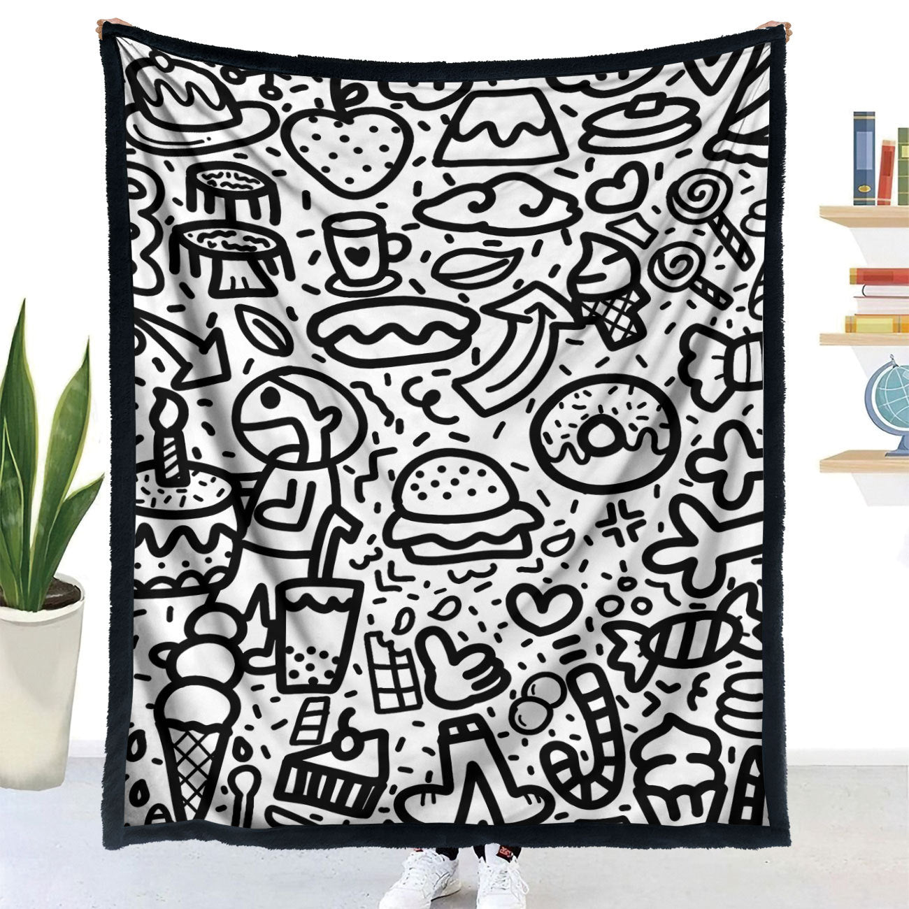 The comfort Coloring Blanket- Your Creative Escape