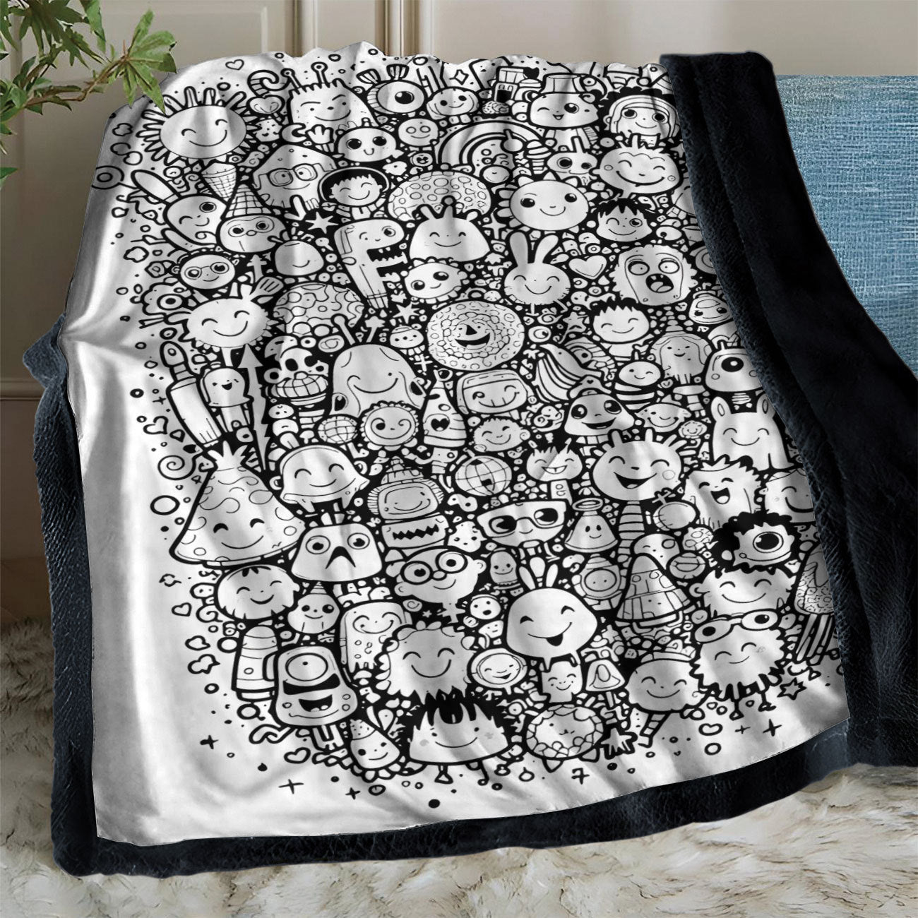 The comfort Coloring Blanket- Your Creative Escape