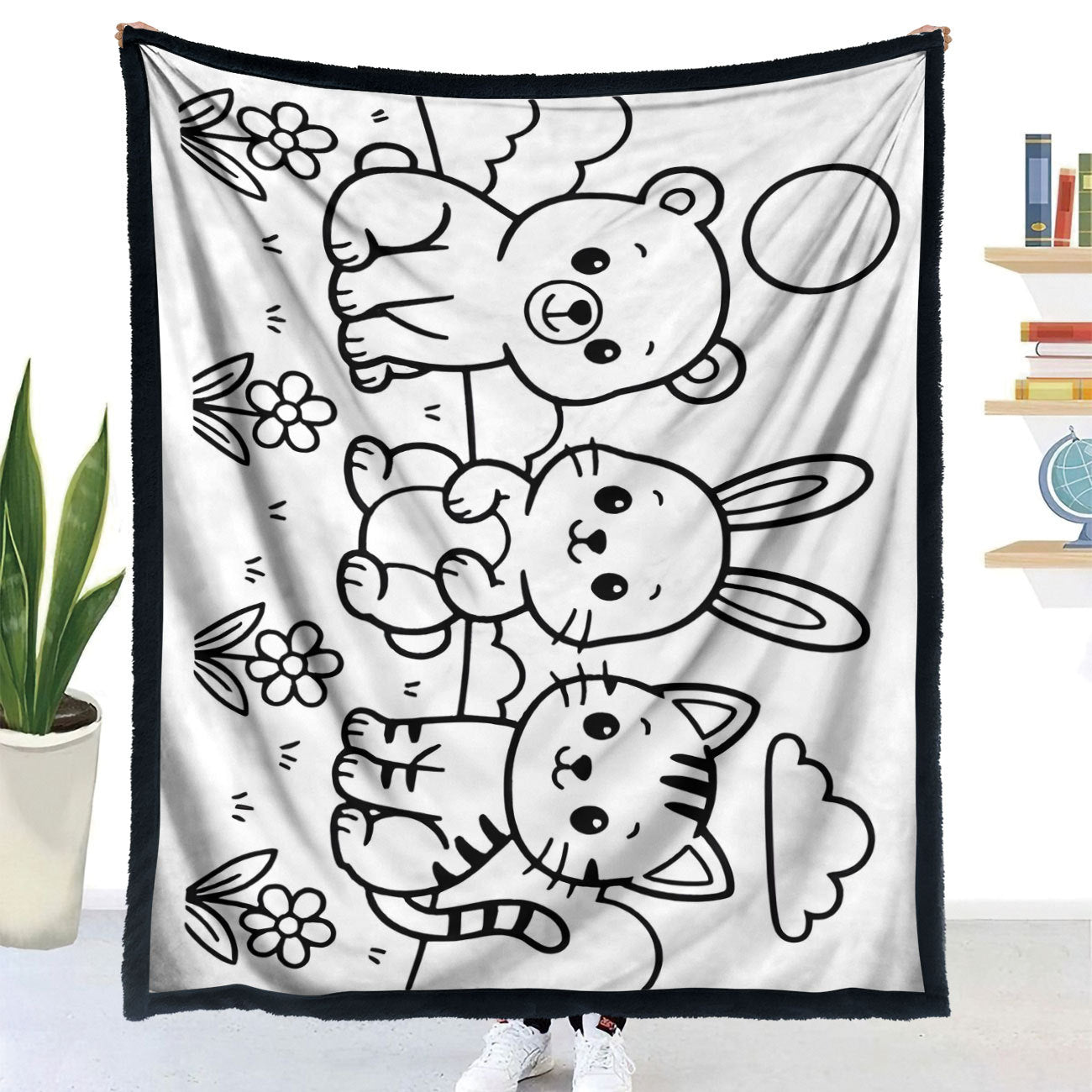 The comfort Coloring Blanket- Your Creative Escape