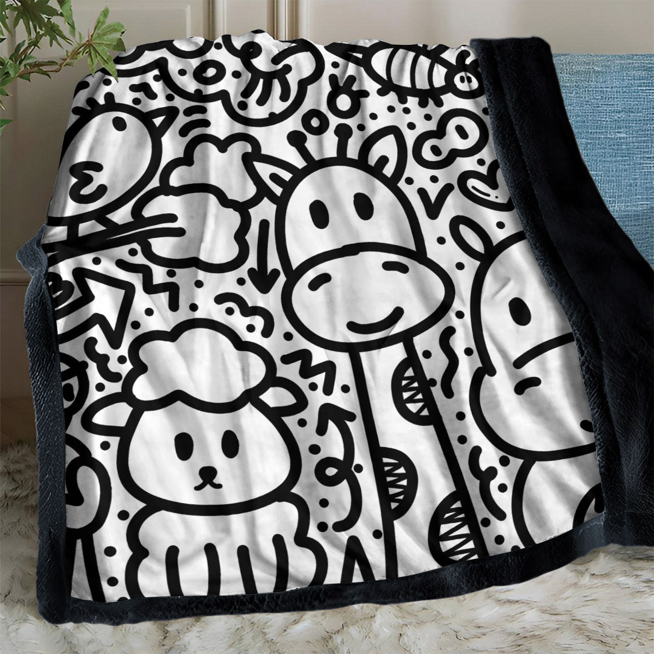 The comfort Coloring Blanket- Your Creative Escape